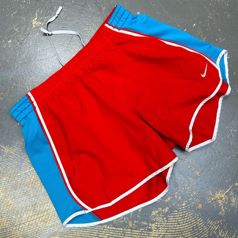 Nike Women’s 4” Running Shorts 339866-600 Red Blue Small Fitness Ole Miss